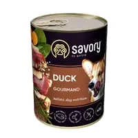Savory Gourmand Adult Duck вологий корм для собак 400 г - з качкою (4820261920208) 