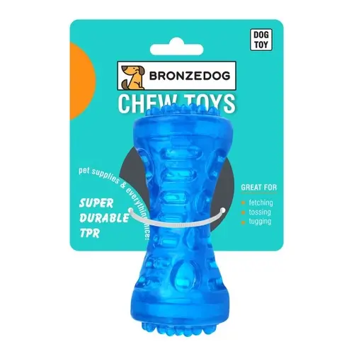 BronzeDog FLOAT Chew Squeaky Bone іграшка для собак для плавання 5х13 см - синя (2007033015283)